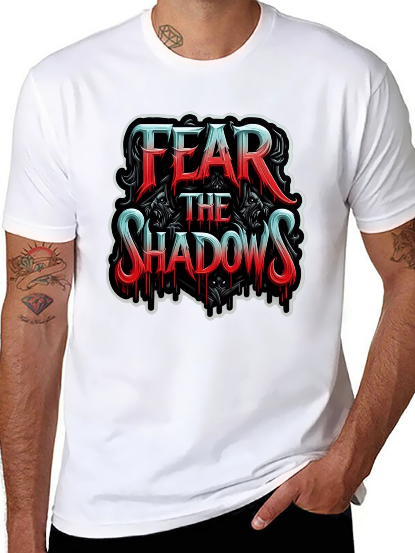 Fear the Shadows Graphic T-Shirt