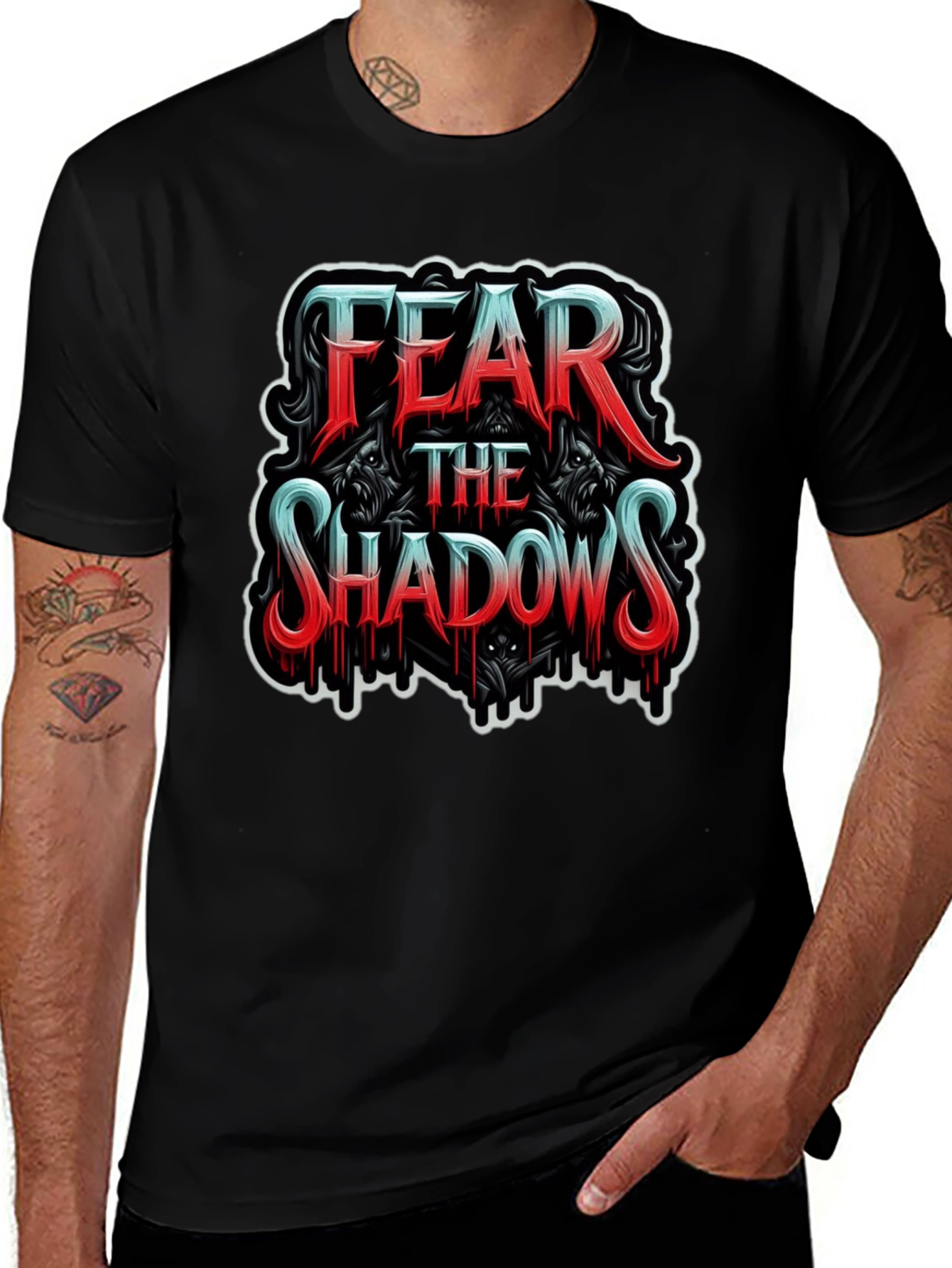 Fear the Shadows Graphic T-Shirt