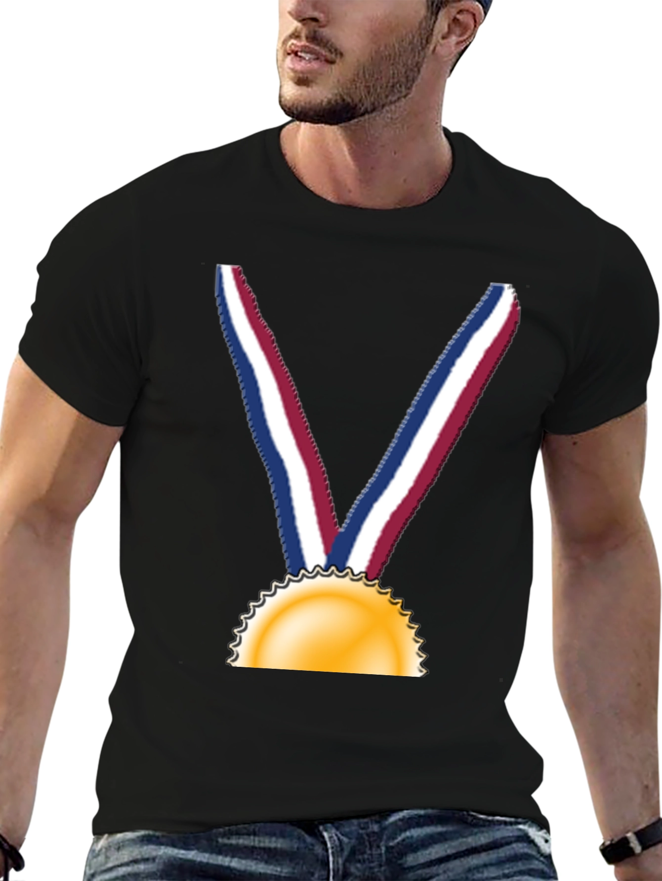 Gold Medal Graphic Tee - Champion Style