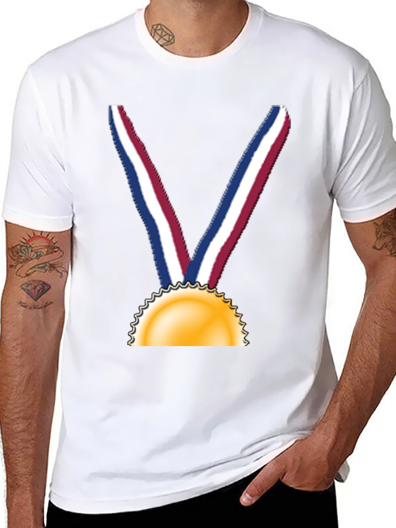 Gold Medal Graphic Tee - Champion Style