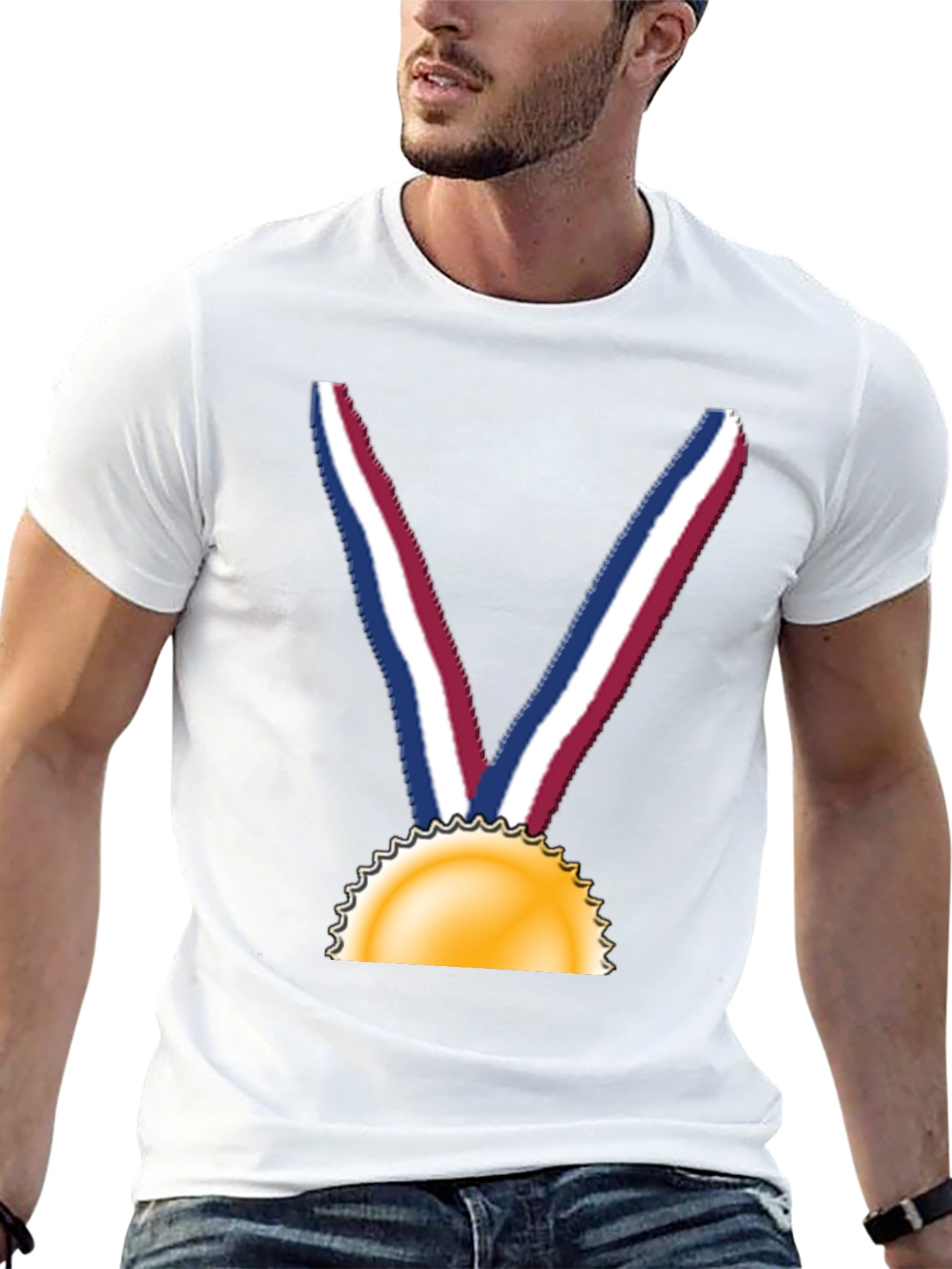 Gold Medal Graphic Tee - Champion Style