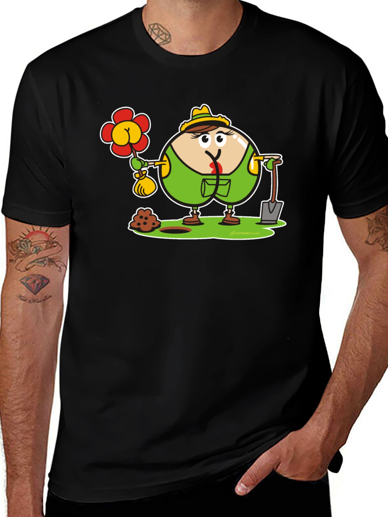 Funny Gardener Cartoon T-Shirt