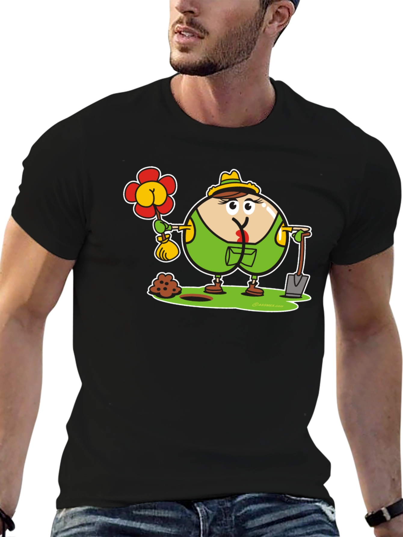 Funny Gardener Cartoon T-Shirt