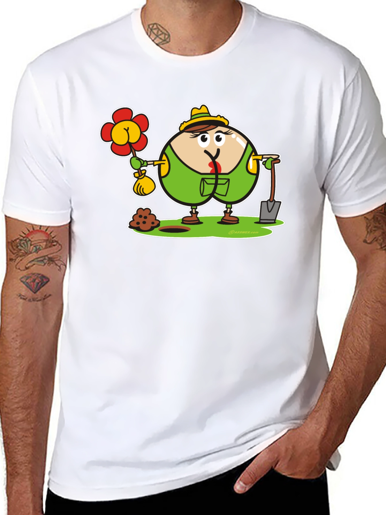 Funny Gardener Cartoon T-Shirt