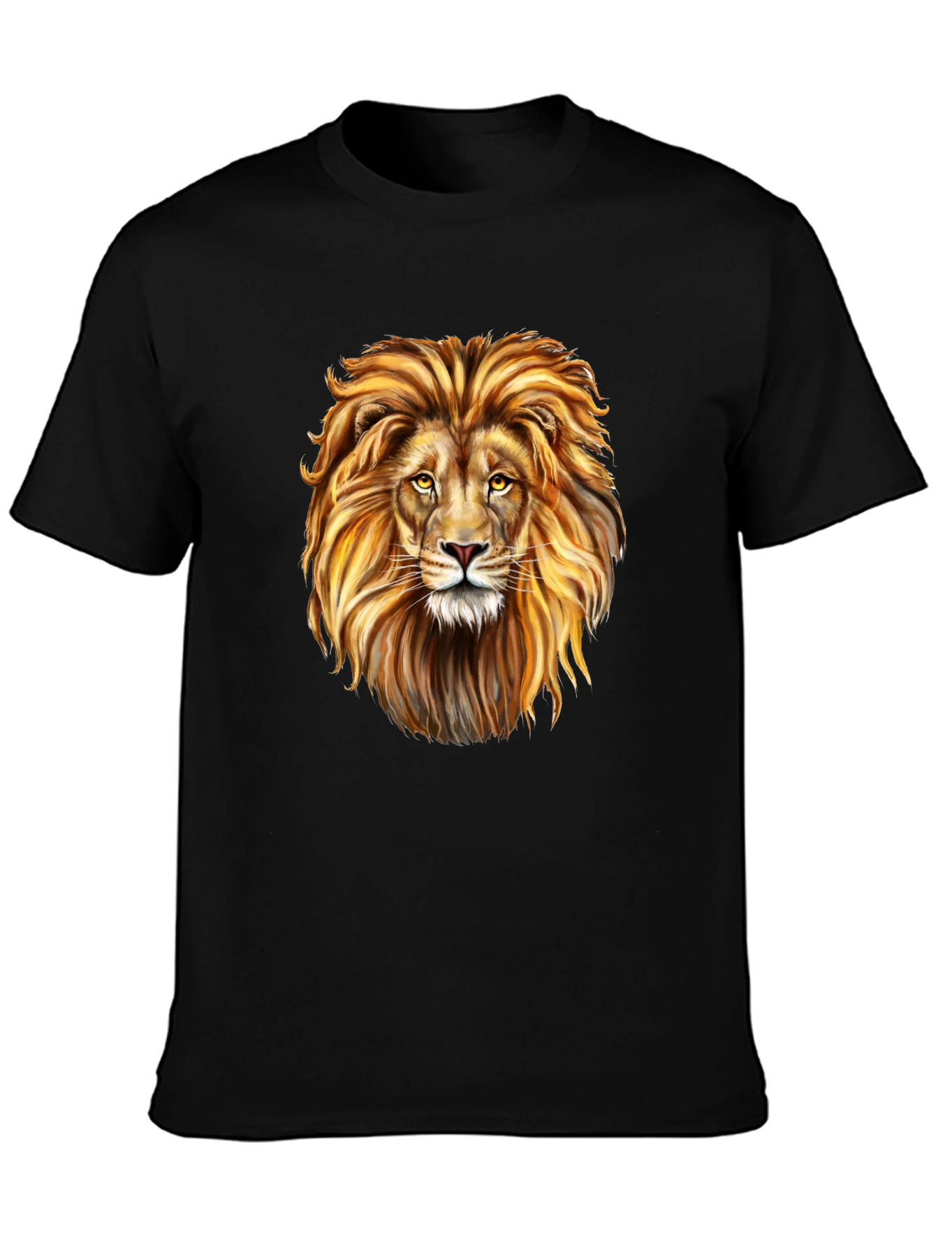 Lion Graphic Black T-Shirt