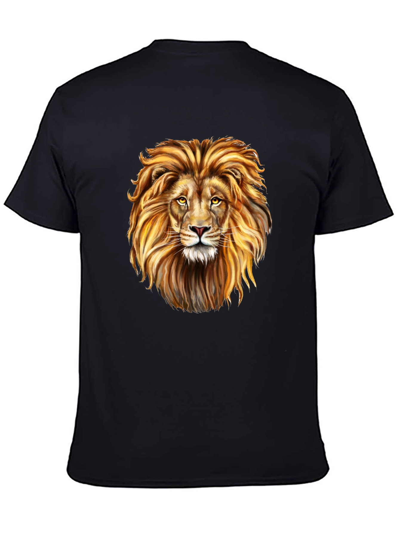 Lion Graphic Black T-Shirt