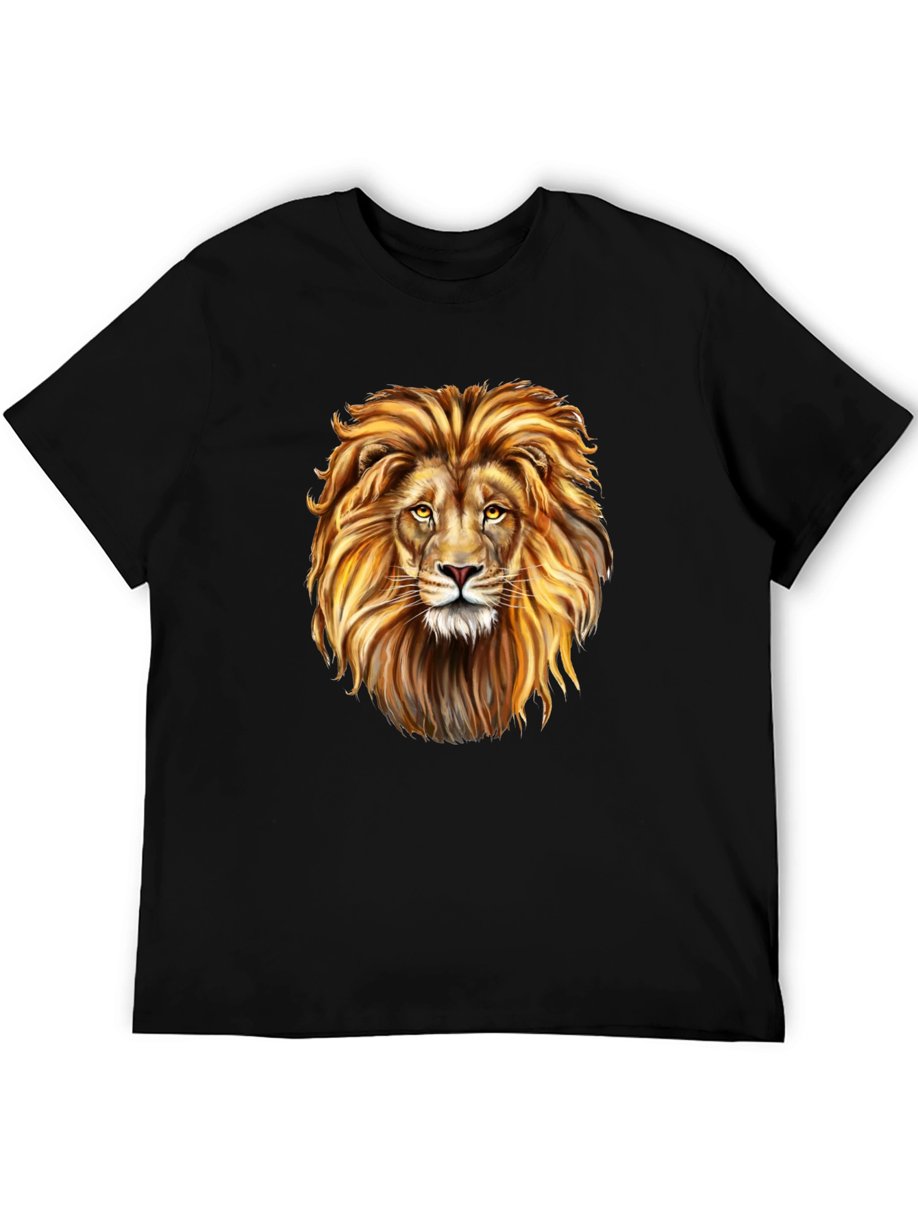 Lion Graphic Black T-Shirt