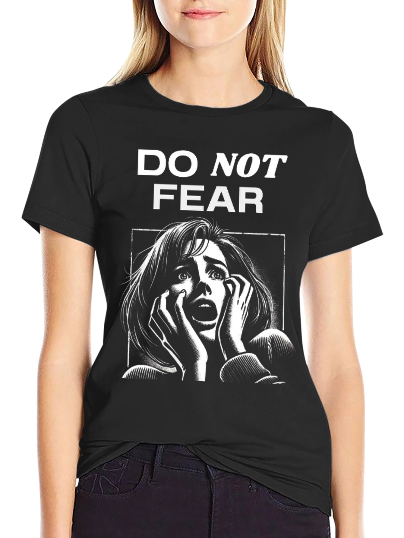 Do Not Fear Graphic Tee - Black