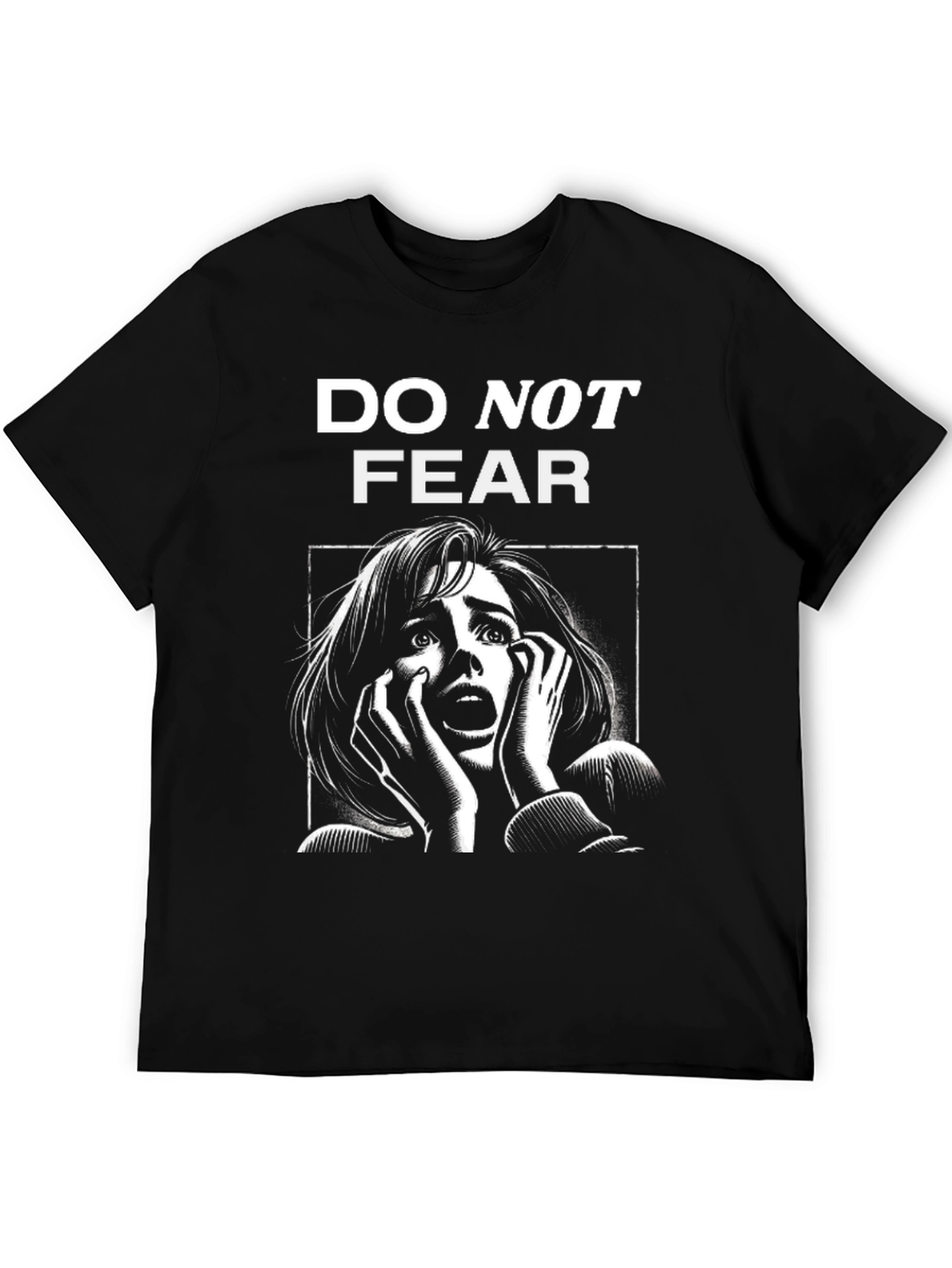Do Not Fear Graphic Tee - Black