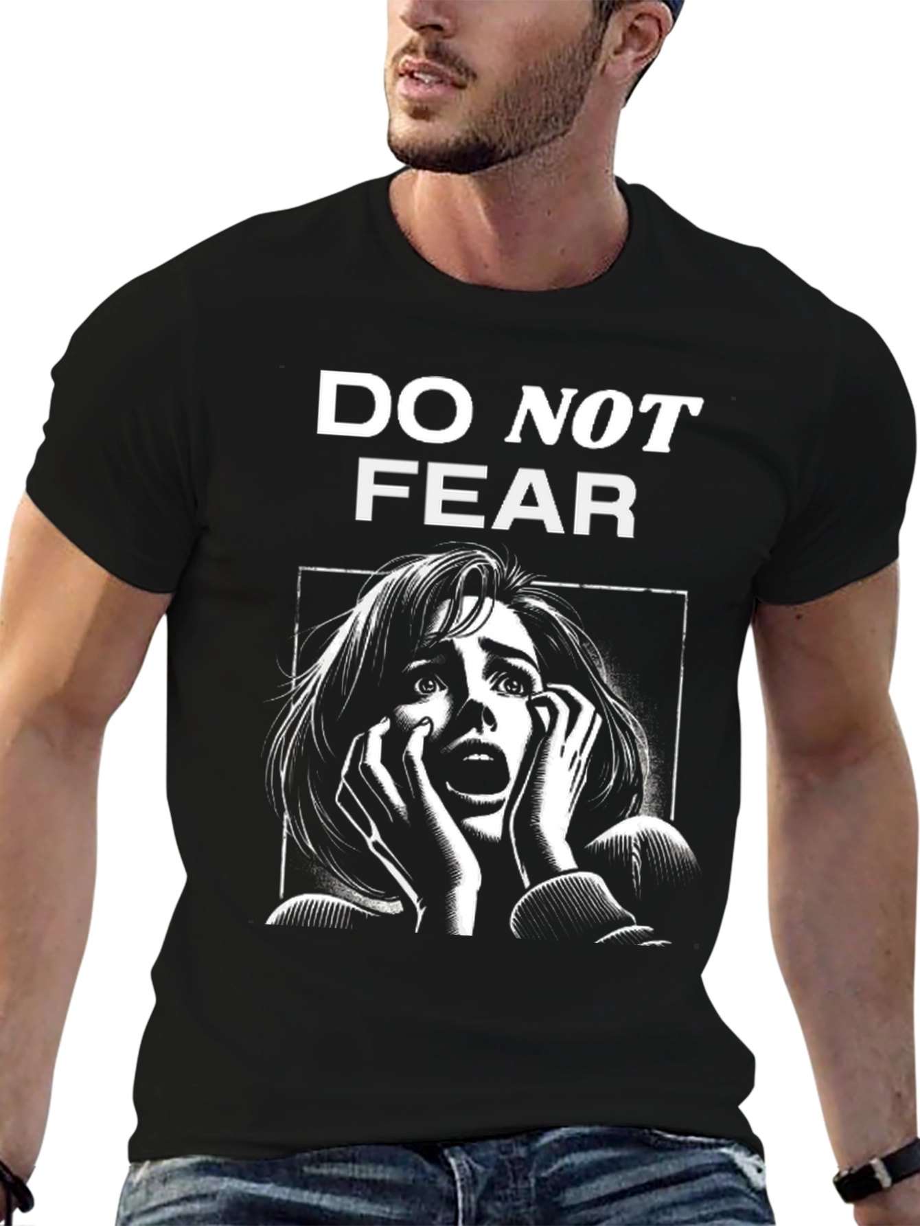 Do Not Fear Graphic Tee - Black