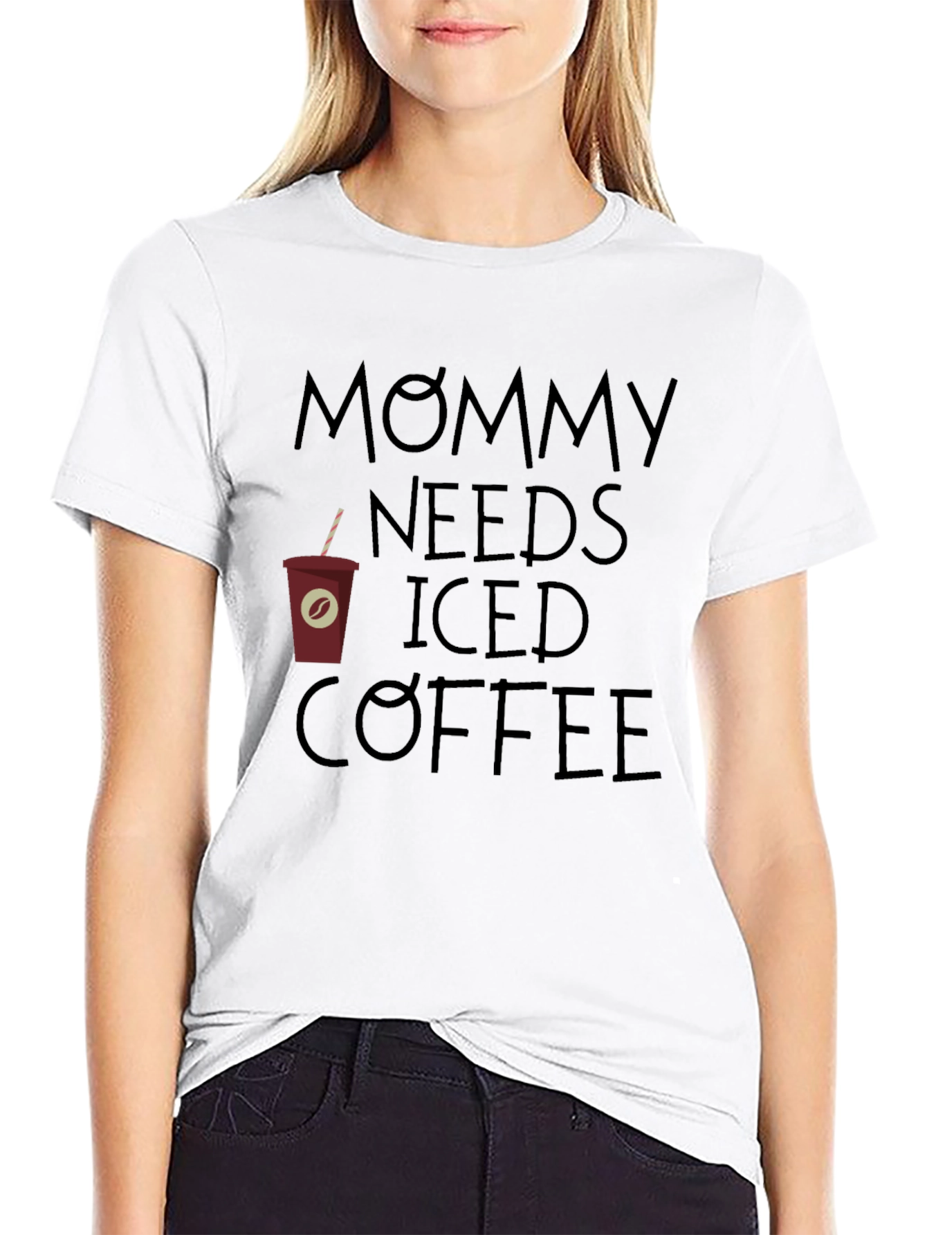 Mommy Needs Iced Coffee Graphic Tee - Relaxed Fit