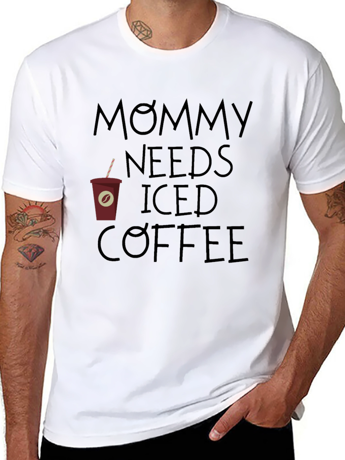 Mommy Needs Iced Coffee Graphic Tee - Relaxed Fit