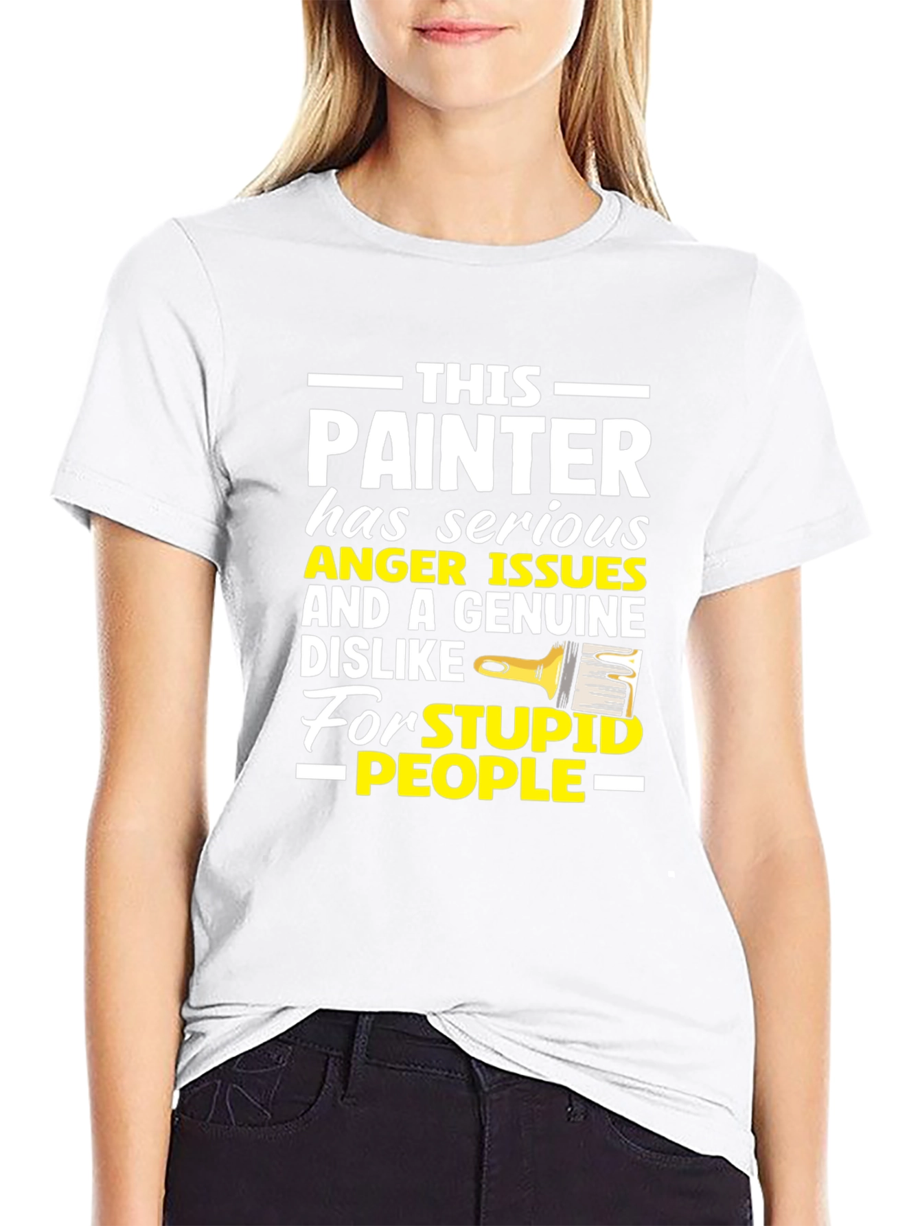 Painter Anger Issues Humor Graphic Tee