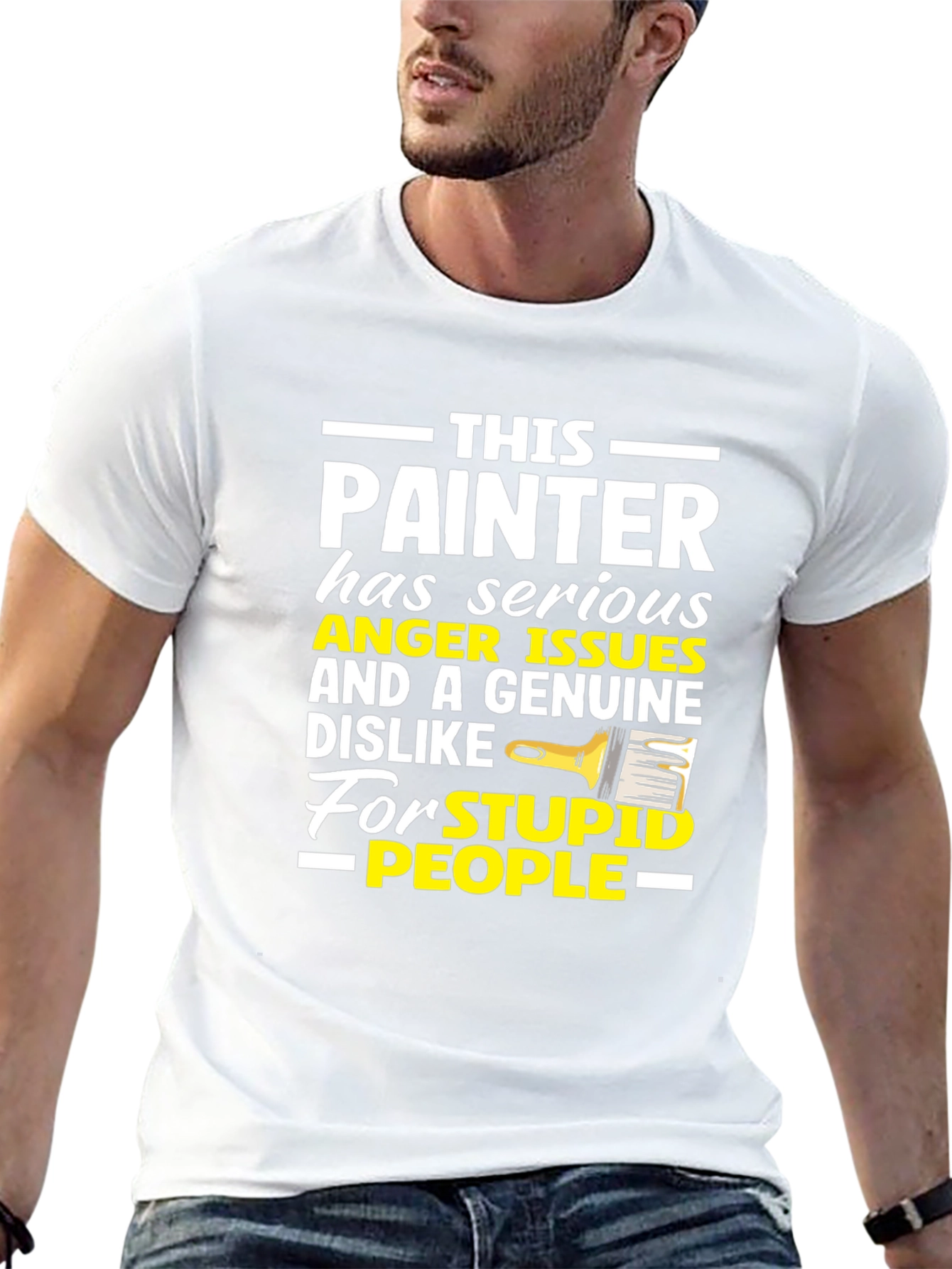 Painter Anger Issues Humor Graphic Tee