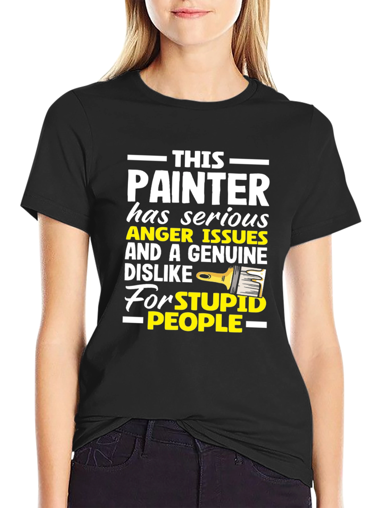 Painter Anger Issues Humor Graphic Tee