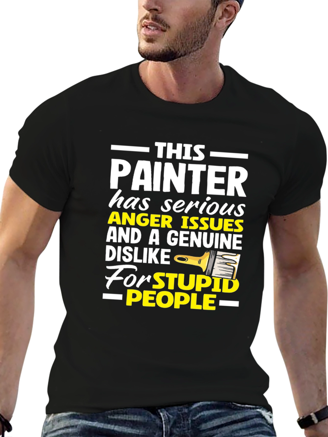 Painter Anger Issues Humor Graphic Tee