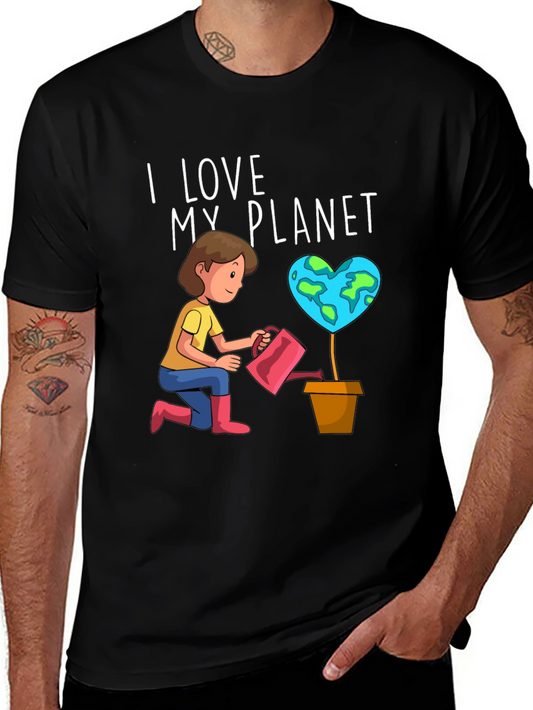 I Love My Planet Graphic Tee - Earth Day Shirt