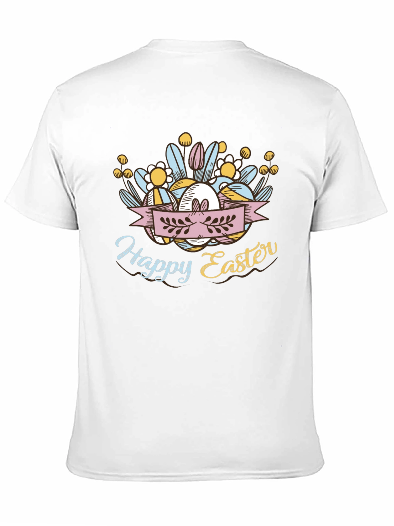 Happy Easter Black T-Shirt