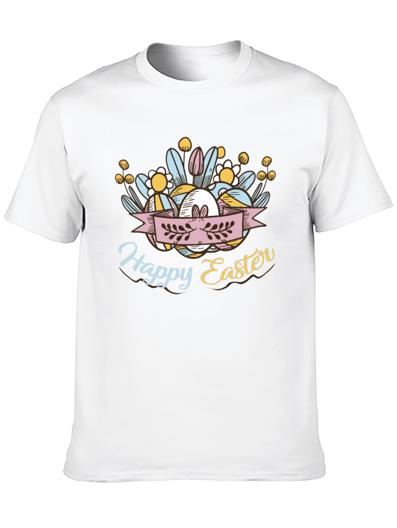 Happy Easter Black T-Shirt