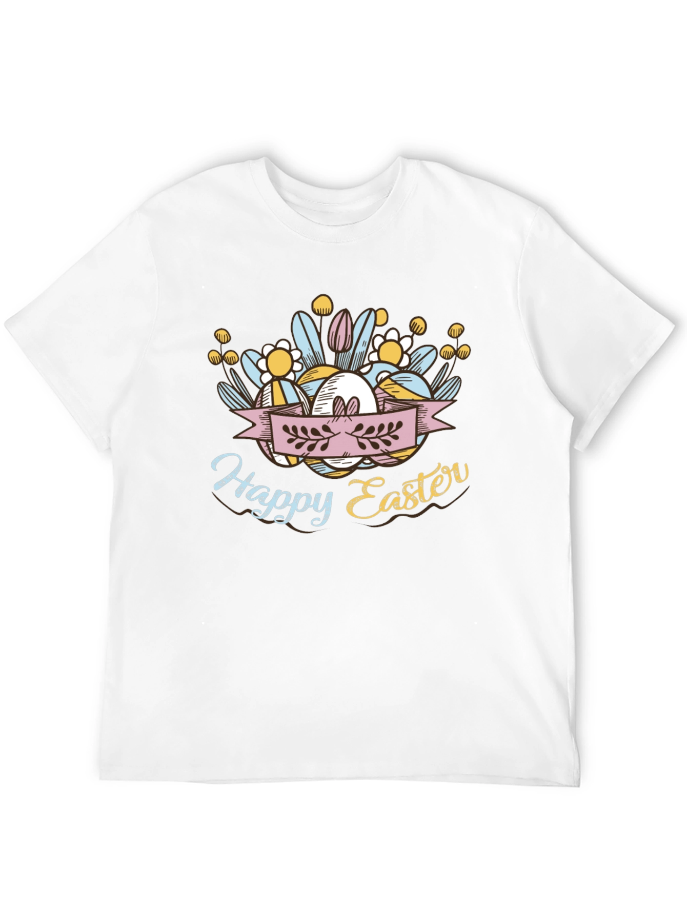 Happy Easter Black T-Shirt
