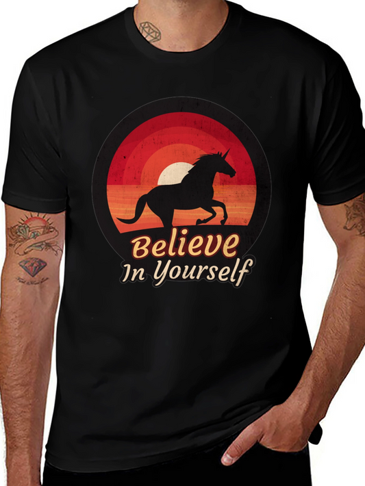 Believe in Yourself Unicorn Graphic Tee