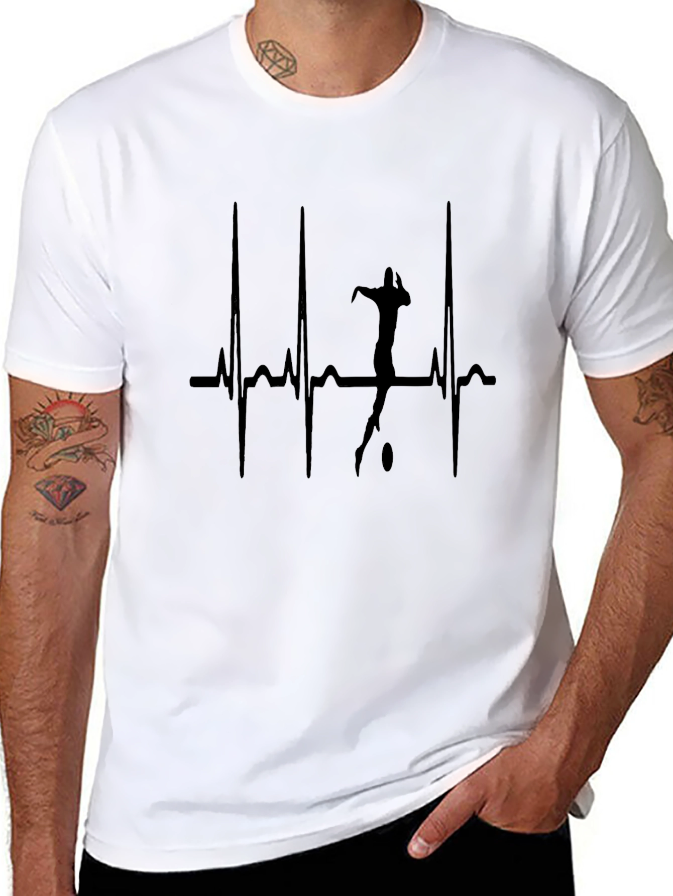 Rugby Heartbeat Graphic T-Shirt