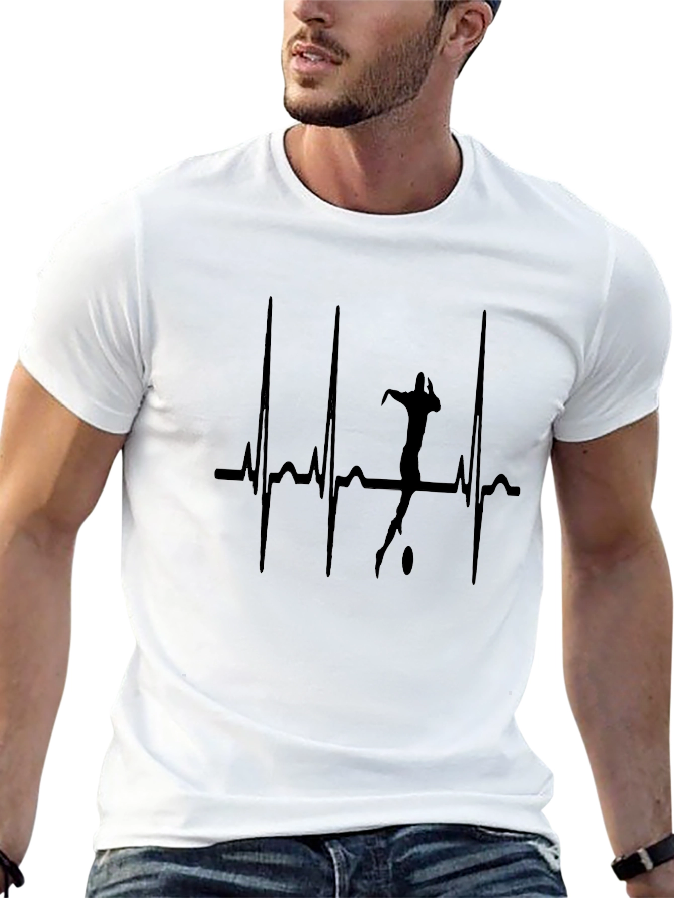 Rugby Heartbeat Graphic T-Shirt