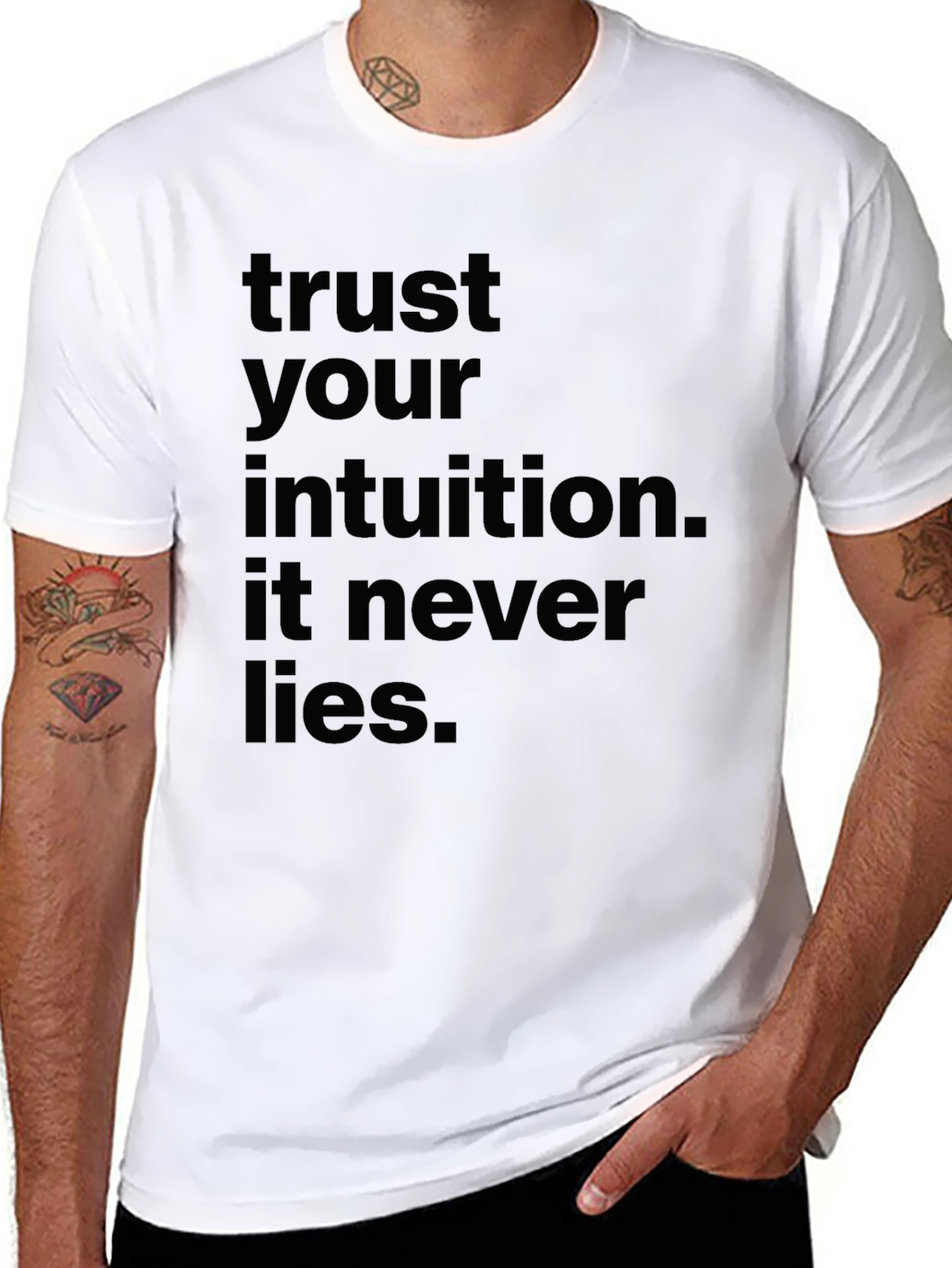 Trust Your Intuition Black T-Shirt