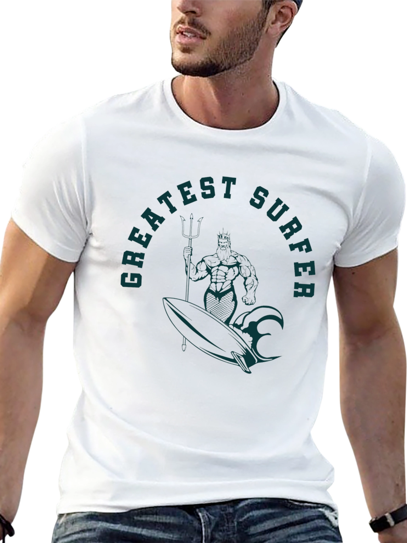Greatest Surfer Graphic Tee - Black