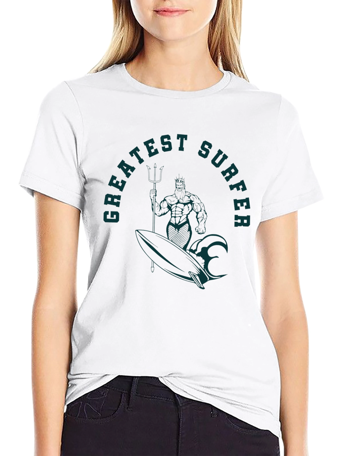 Greatest Surfer Graphic Tee - Black