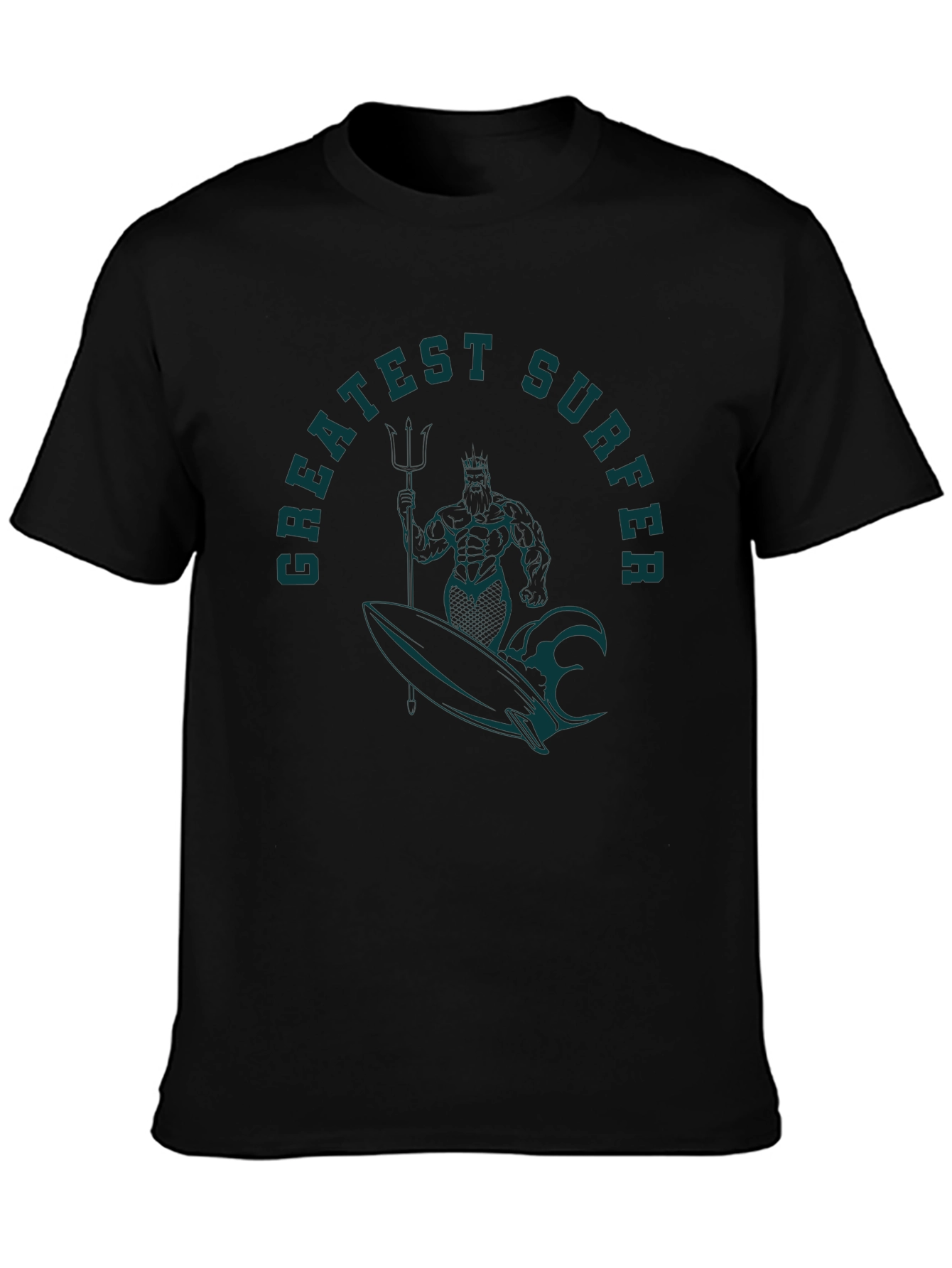 Greatest Surfer Graphic Tee - Black