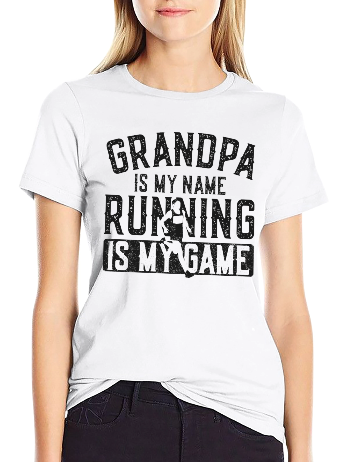 Grandpa Running Game Graphic T-Shirt