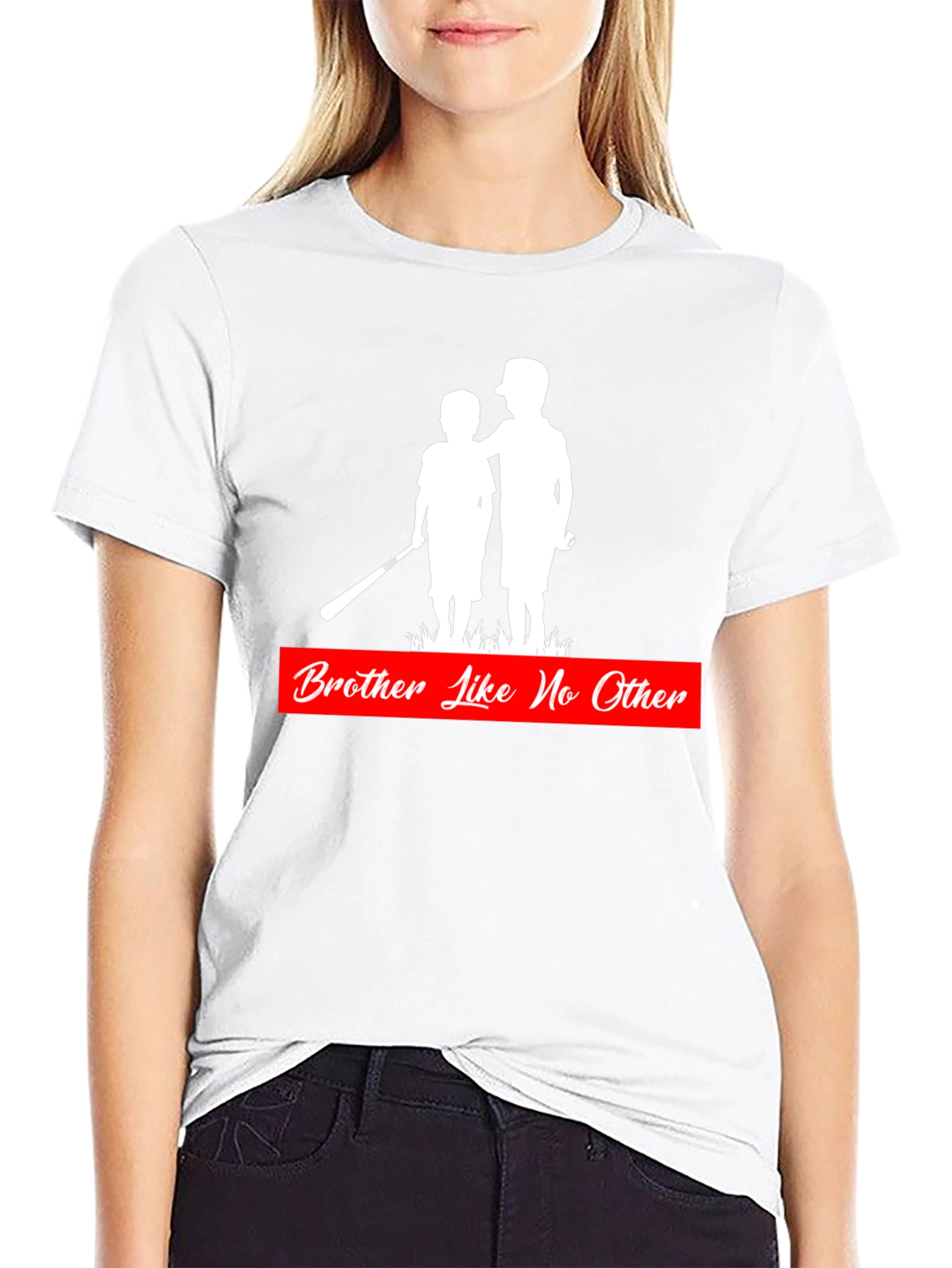 Brother Like No Other T-Shirt - Baseball Silhouette Design
