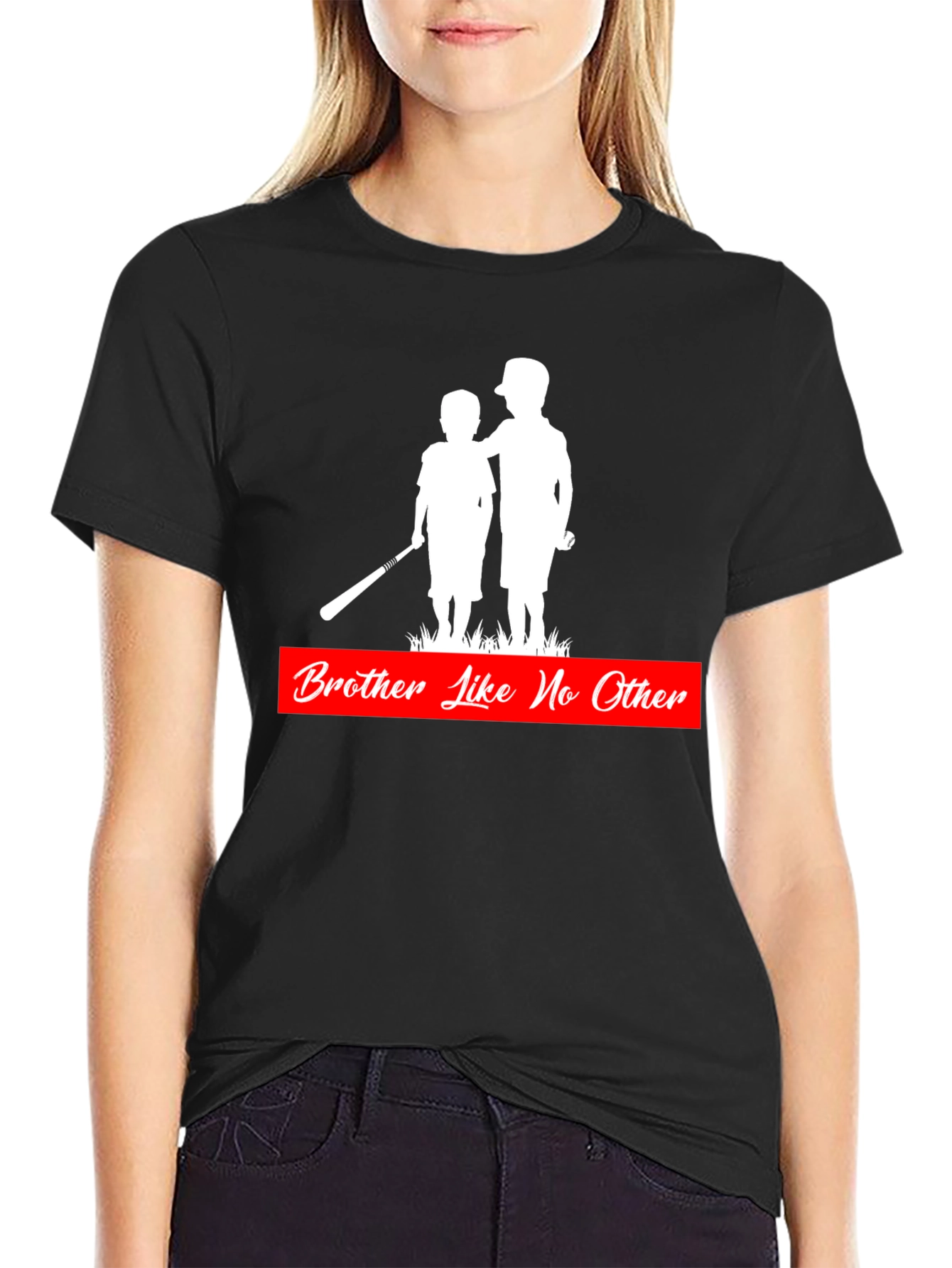Brother Like No Other T-Shirt - Baseball Silhouette Design