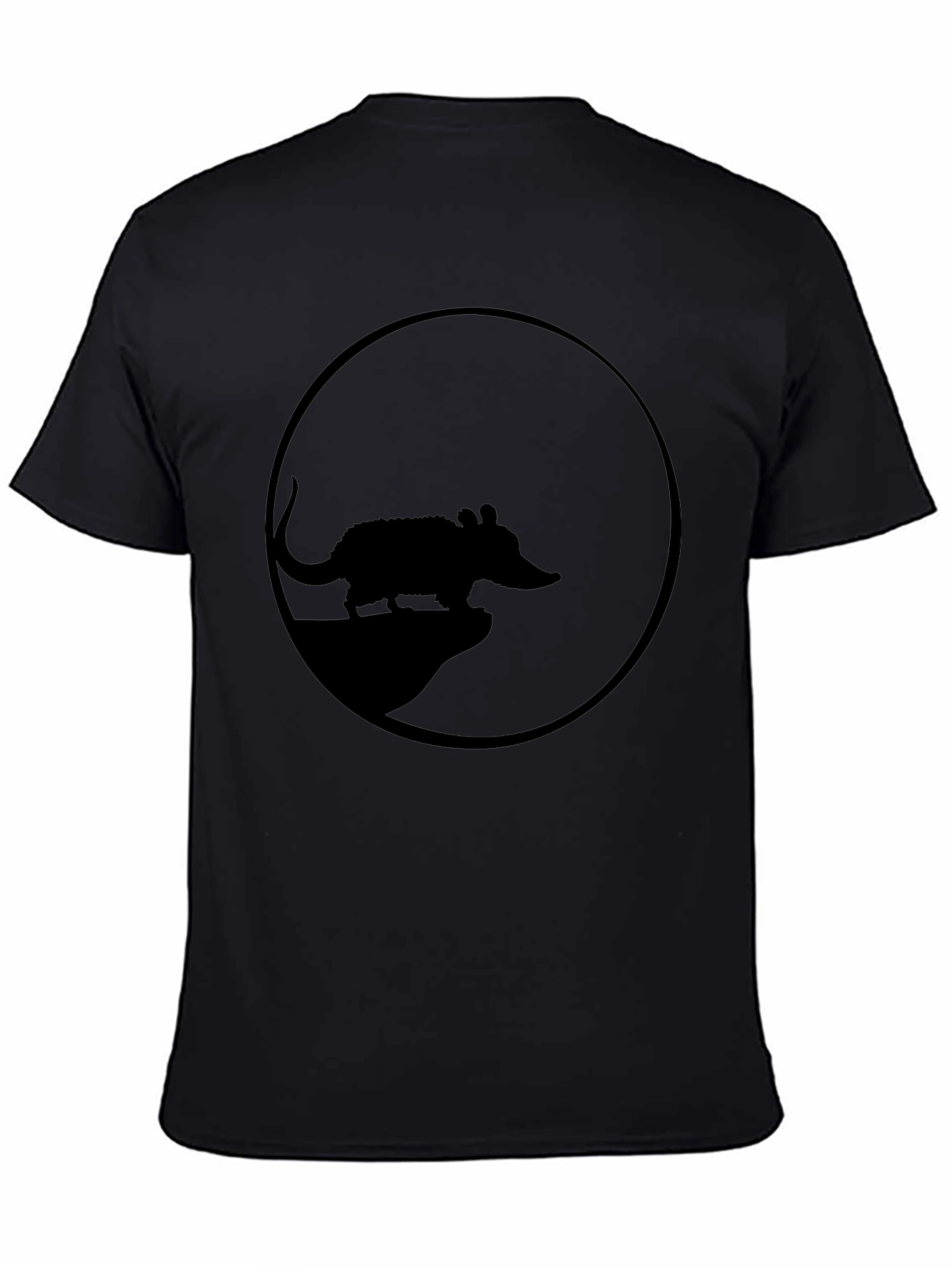 Possum Silhouette Tee - Black Graphic T-Shirt