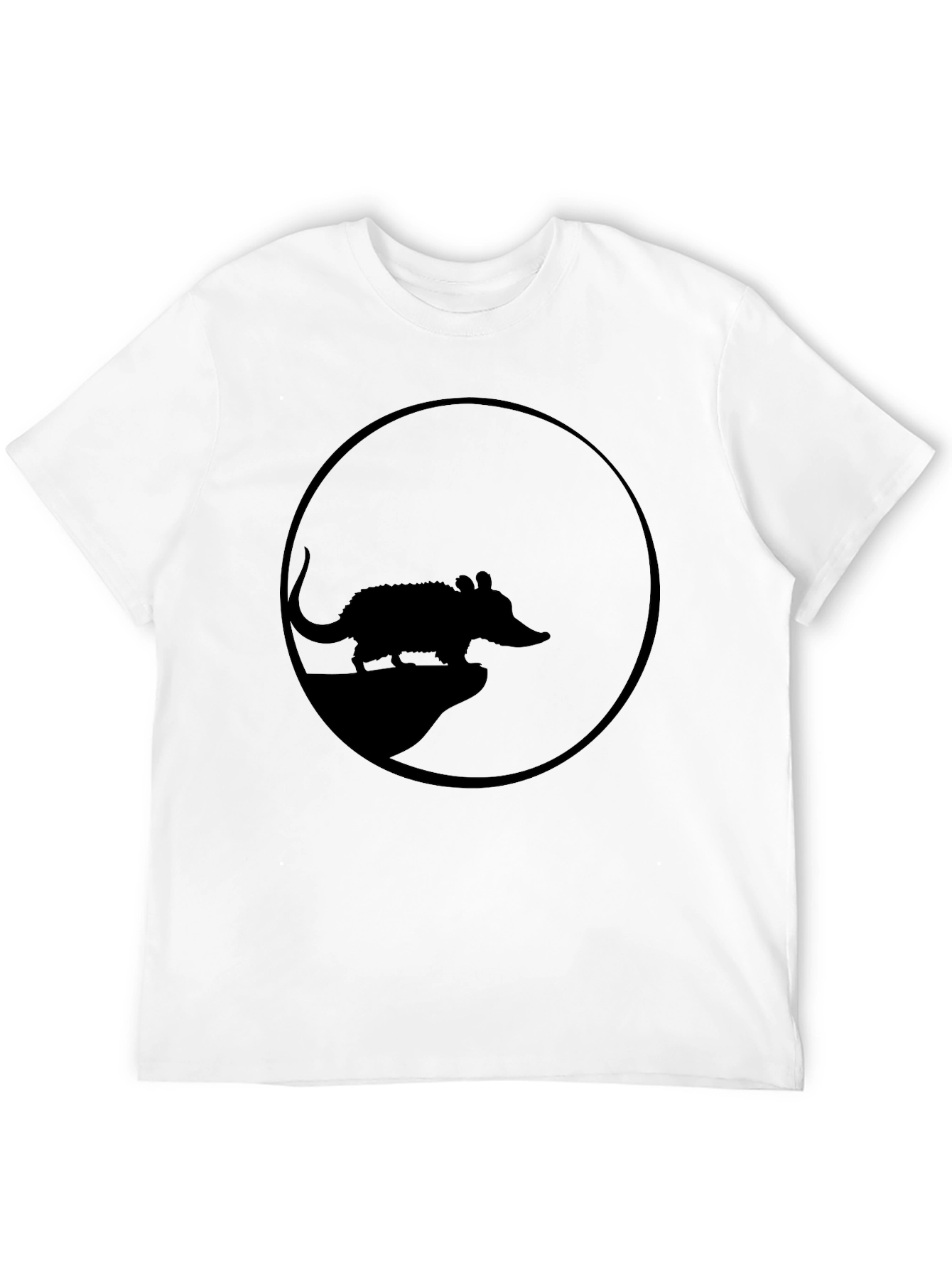 Possum Silhouette Tee - Black Graphic T-Shirt