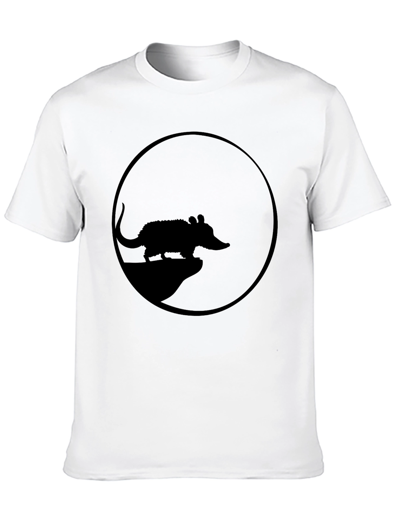 Possum Silhouette Tee - Black Graphic T-Shirt