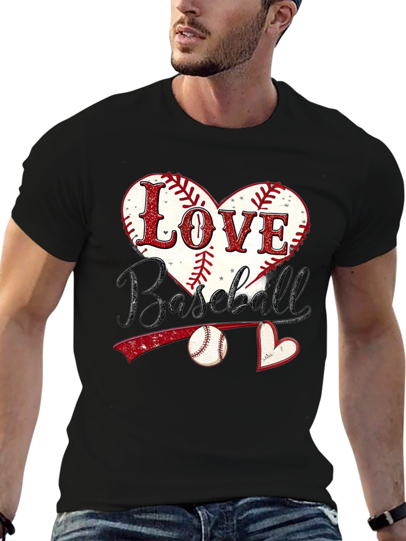 Love Baseball Graphic T-Shirt