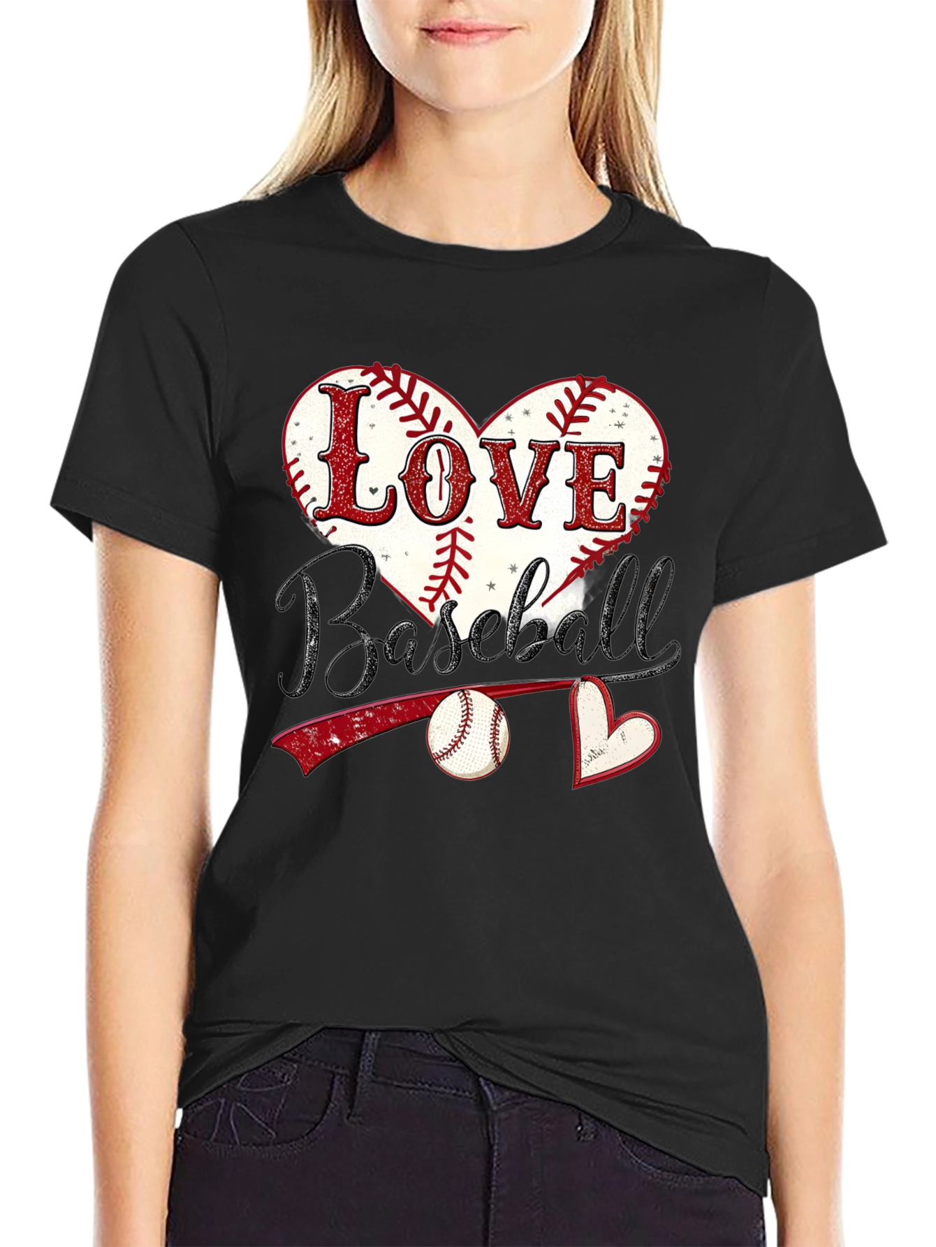 Love Baseball Graphic T-Shirt