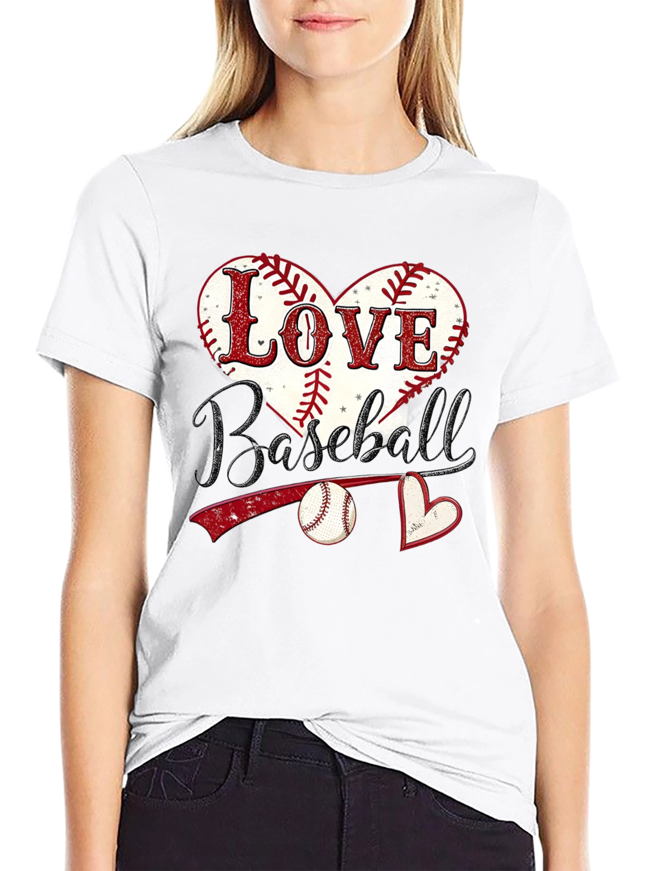 Love Baseball Graphic T-Shirt