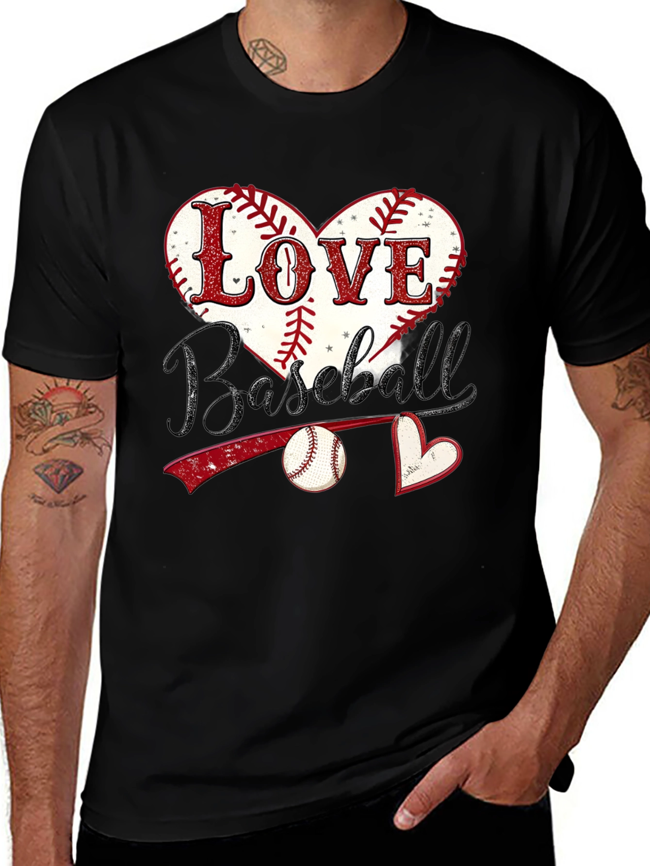 Love Baseball Graphic T-Shirt