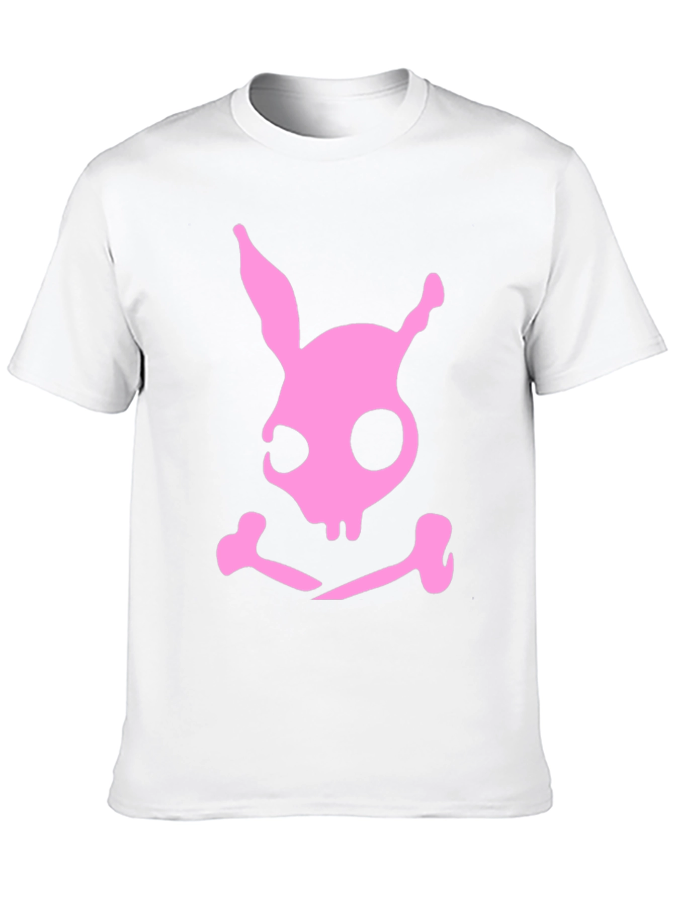 Skull Bunny Graphic T-Shirt - Black