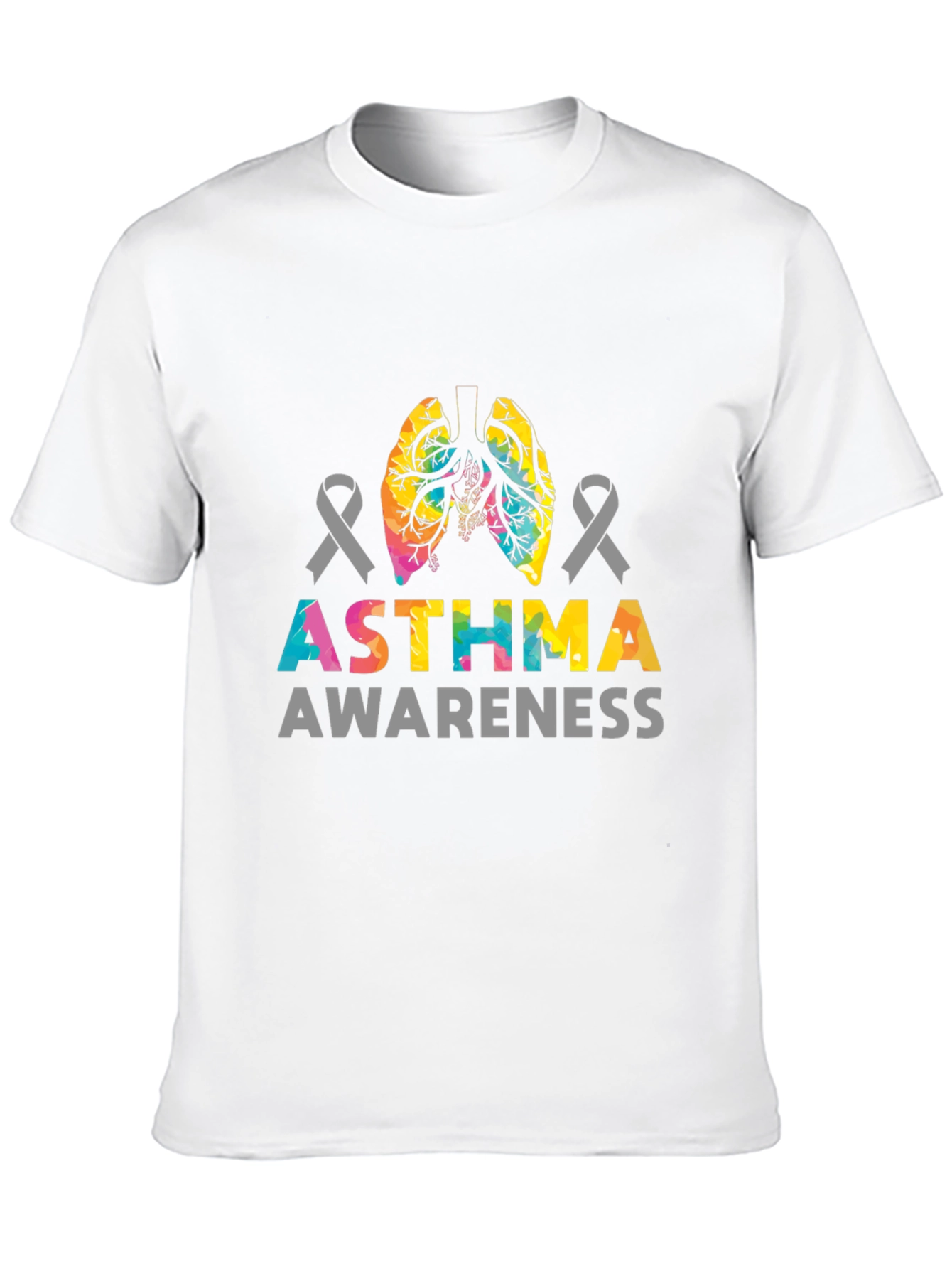 Asthma Awareness T-Shirt - Unisex Black Tee