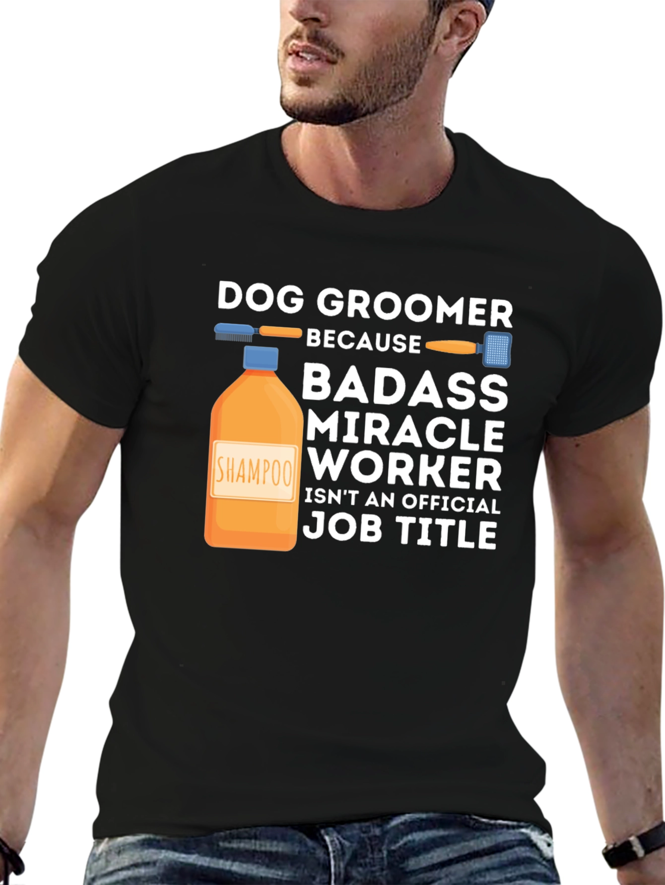 Dog Groomer Badass T-Shirt
