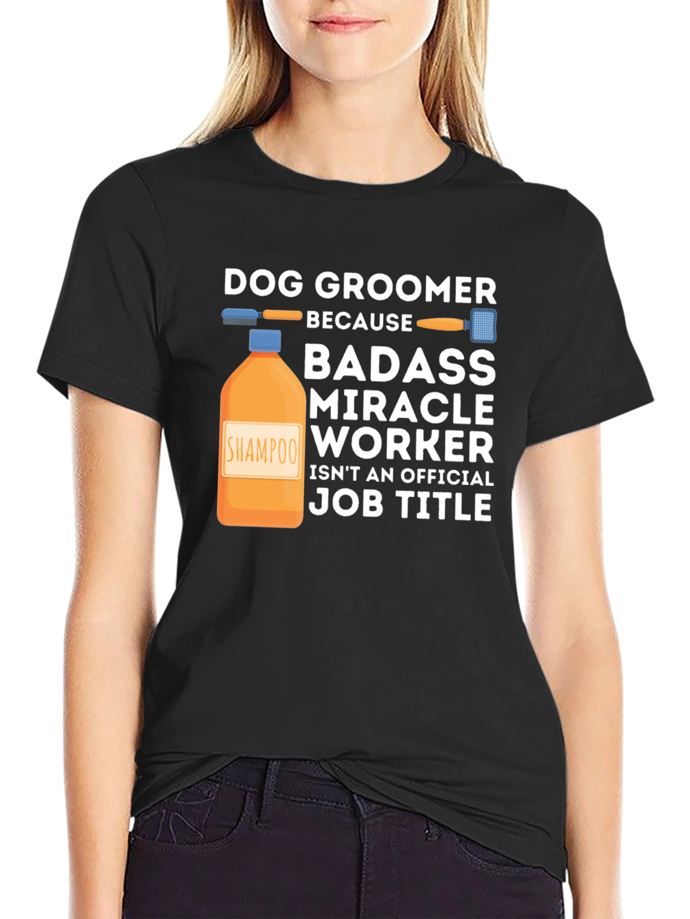 Dog Groomer Badass T-Shirt