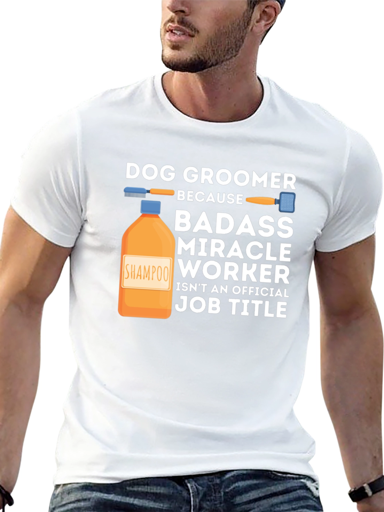 Dog Groomer Badass T-Shirt