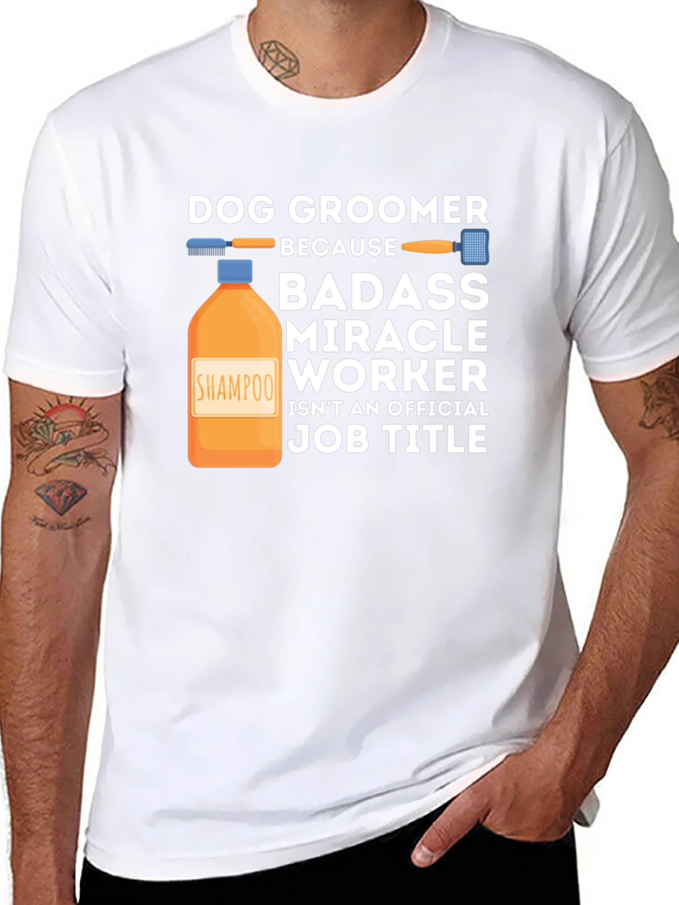Dog Groomer Badass T-Shirt