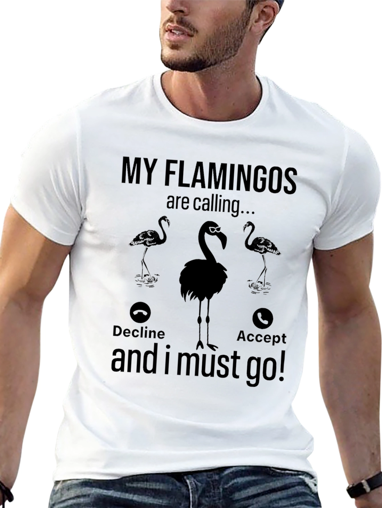 My Flamingos are Calling T-Shirt