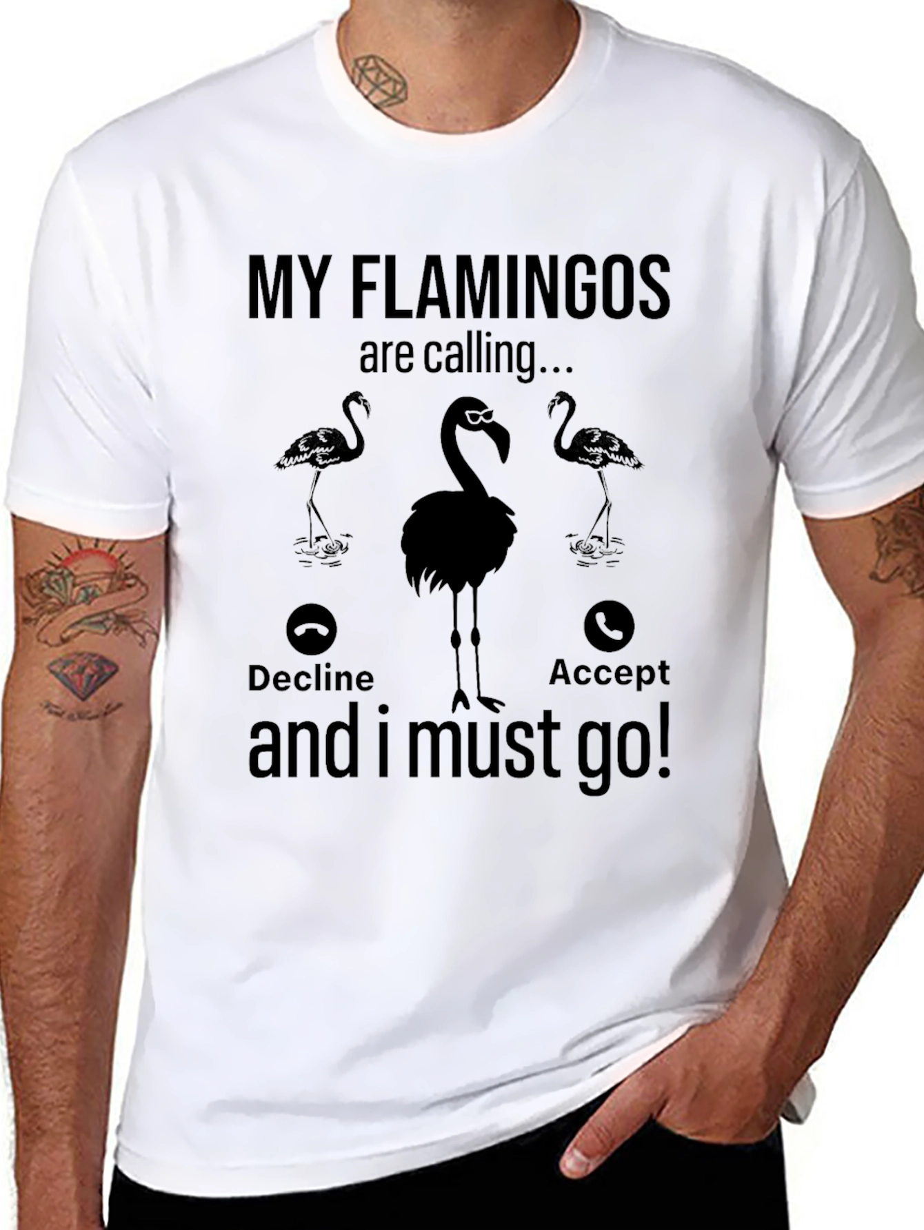 My Flamingos are Calling T-Shirt