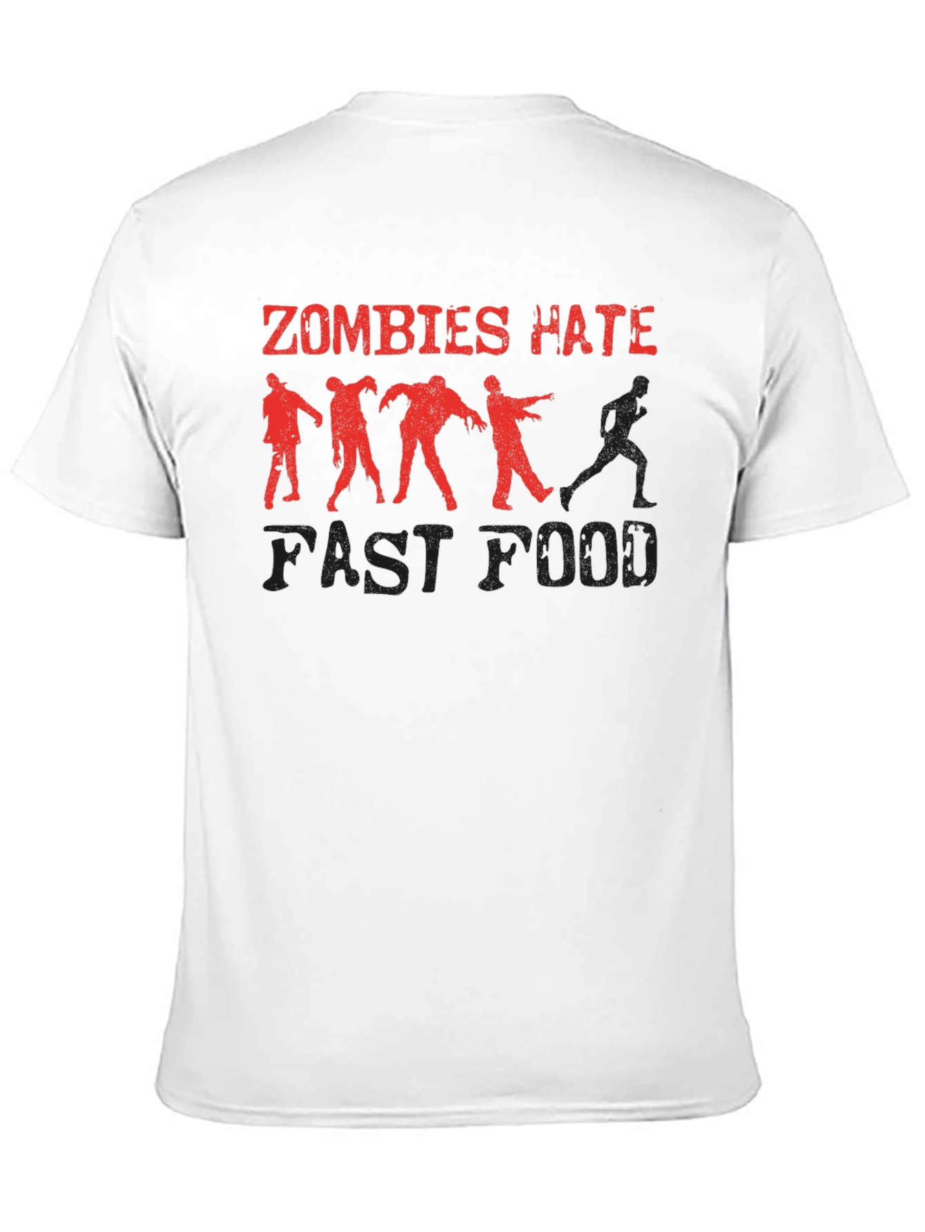 Zombies Hate Fast Food Graphic Tee